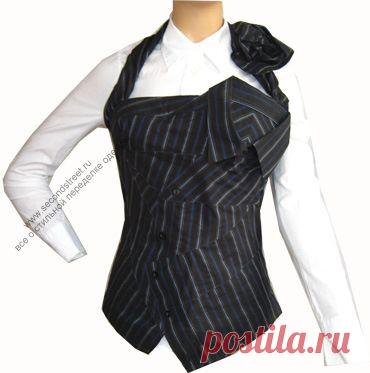 Кастомайзинг, переделка мужской рубашки / Рубашки / ВТОРАЯ УЛИЦА