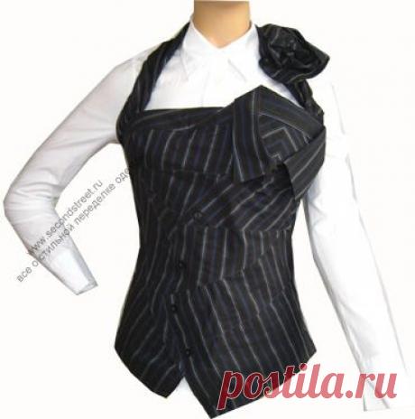 Кастомайзинг, переделка мужской рубашки / Рубашки / ВТОРАЯ УЛИЦА