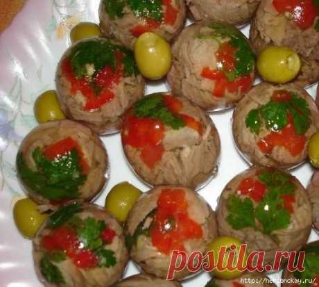 Заливное в яйце.