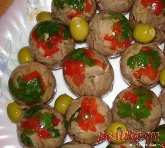 Заливное в яйце.
