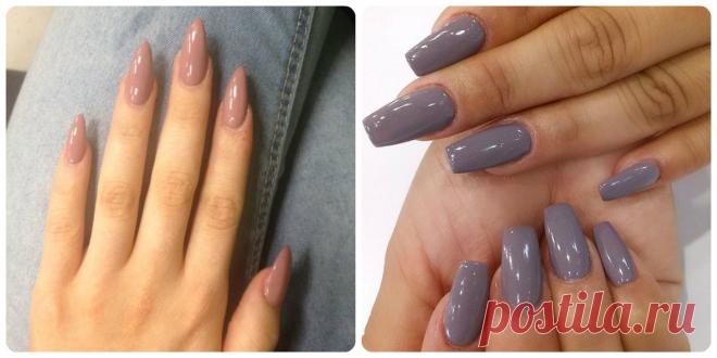 Uñas de acrílico 2018; la decoración de las uñas 2018