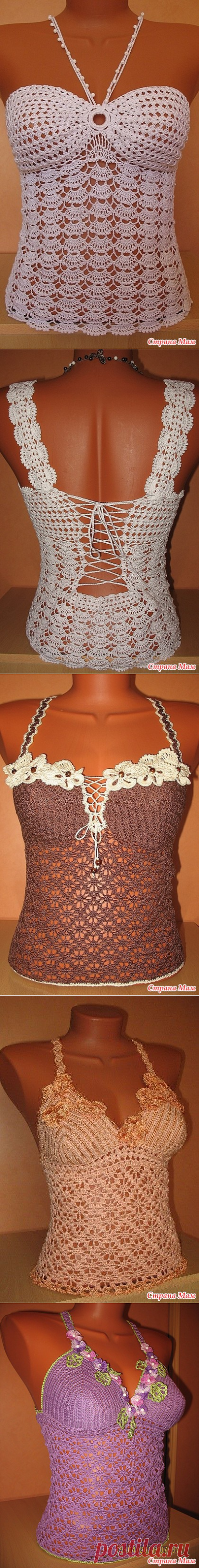 Летние топы - Вяжем вместе он-лайн - Страна Мам