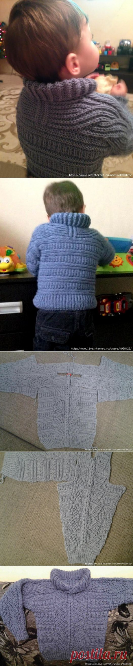 Детский свитер (Brioche Stitch Baby Sweater).