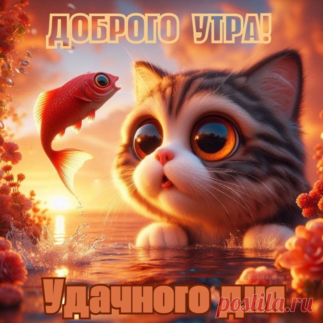 С добрым утром! Пусть сегодняшний день будет наполнен светлыми мыслями, добрыми делами и радостными событиями.