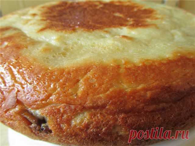 Пирог с грибами в мультиварке..