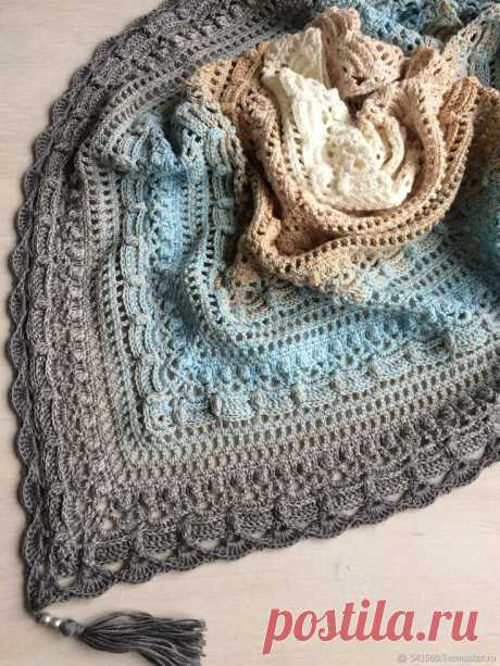 Вязаный бактус - не просто косынка, а стиль жизни. Полный гид по главному аксессуару ручной работы | Жанна Рыбкина | Дзен