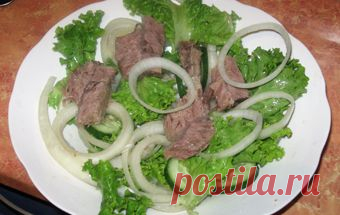 Салат из говядины с огурцами / Мясные салаты / TVCook: пошаговые рецепты c фото