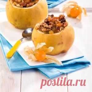 Сладкая айва, фаршированная орехами и изюмом - Еда - msn