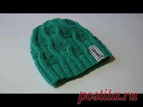 Классная детская шапка спицами / краткий МК