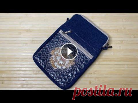 Шьём джинсовую сумку из старых джинсов. Denim / DIY В этом видео я показываю как сшить компактную и удобную сумку из джинсов с двумя молниями! Как создать заготовку Как вшить подкладку в сумку (видео от...