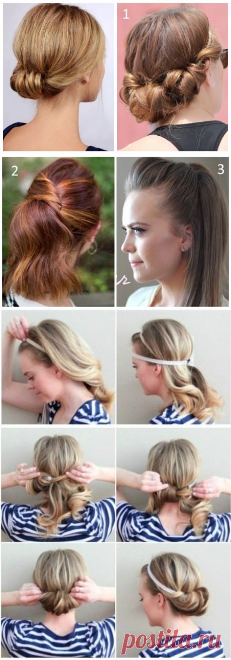 Красивые, легкие и простые прически на средние волосы на каждый день своими руками