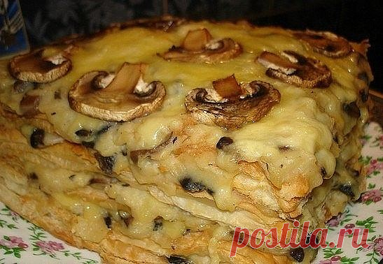 ГОРЯЧИЙ «НАПОЛЕОН» с картофельно-грибным кремом | Самые вкусные кулинарные рецепты
