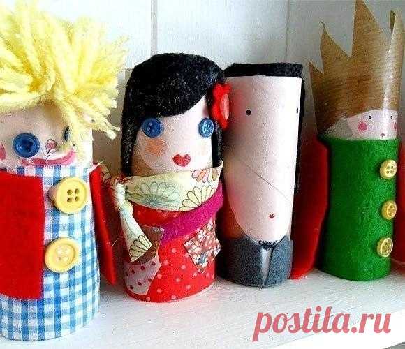 ​​Поделки из картонных рулончиков. - Поделки с детьми | Деткиподелки