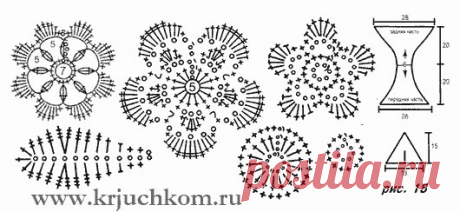 Ирландское кружево модели с описанием: 16 изделий крючком со схемами, описанием и видео мк для начинающих