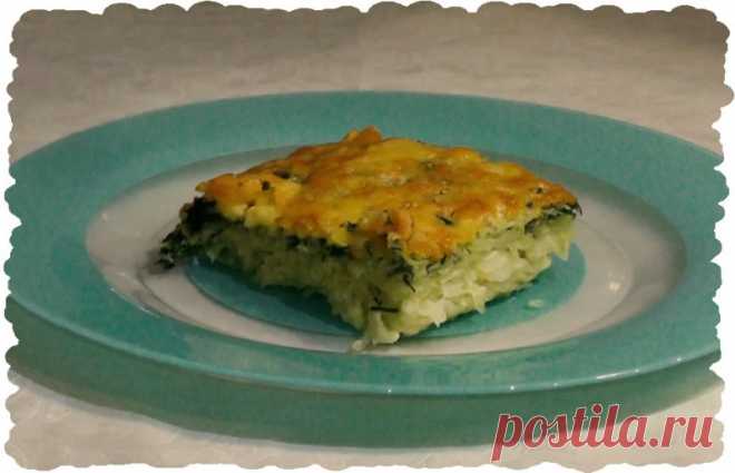 Капустная запеканка с сыром и зеленью.Короткий аудио-фото рецепт