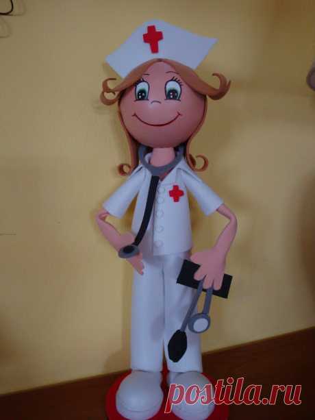 El Rincon Fofuchero: Fofuchas Area Salud enfermeras*/os con moldes