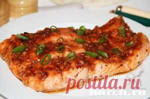 Семга в медово-соевом соусе | Харч.ру - рецепты для любителей вкусно поесть