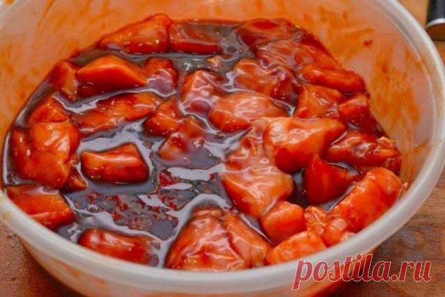 Острый маринад для шашлыка из курицы — Домашняя кулинария