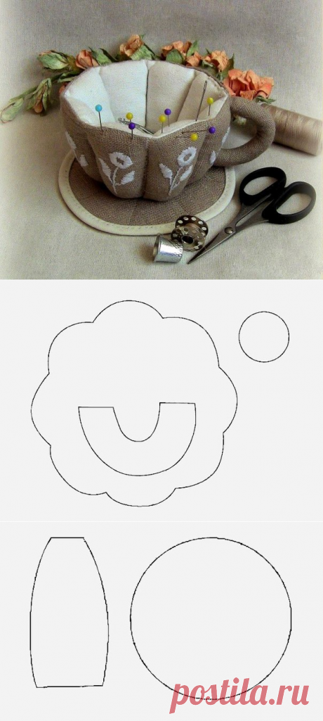 Мадам Рукоделкина - идеи и образы для рукоделия.Оригинальная игольница. Выкройка