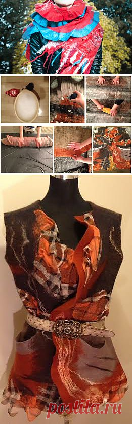 How to felt? Free Nuno felting tutorial. | Nadin Smo