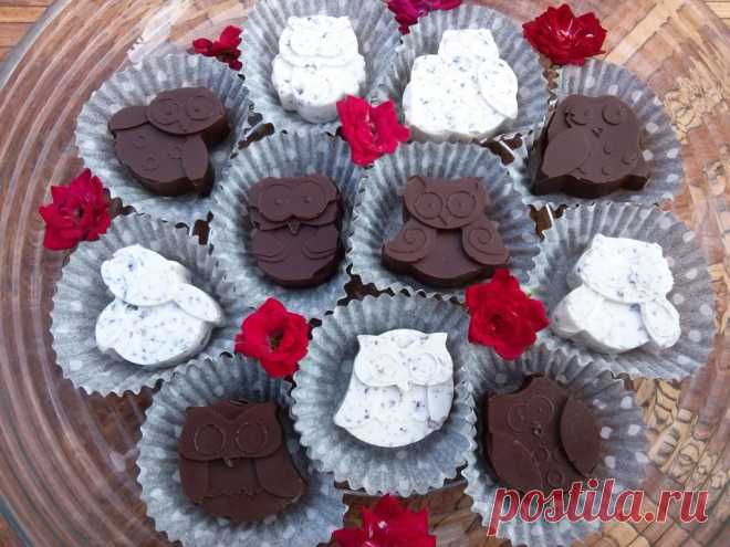 Десерт, шоколадные конфеты с клубникой!