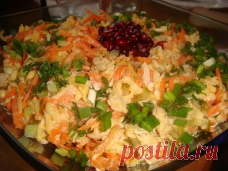 Салат ЛИСИЧКА Вкусный, свежий, в меру острый