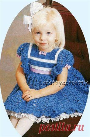 Платья крючком деткам