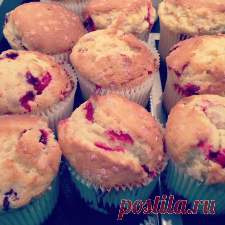 Нежнейшие мафины с клюквой/ "Cranberry muffins" - Рецепты для маленьких гурманов