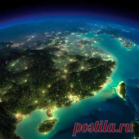 Захватывающий вид на Землю из космоса