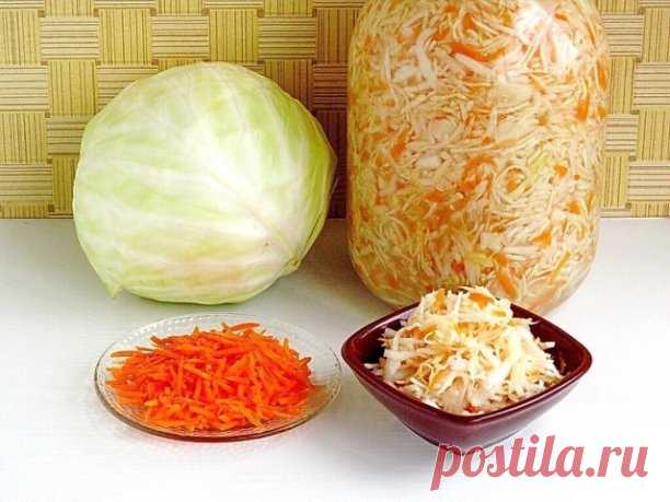 Капуста-трехдневка. Очень вкусная капуста получается! 


Ингредиенты

2-2,5 кг белокочанной капусты (один большой кочан)
1-2 моркови или больше по желанию
1,5 ст. л. не йодированной (на 1 кг капусты 20 гр -это идеальная пропорция)
Капуста готовится в 3-х литровой банке. На такую банку нужен 2-2,5 кг кочан капусты. Я беру 1-2 морковки, только для цвета, при желании можно положить больше.
Капуста шинкуется, морковь трется на крупной терке. Осторожно перемешать, НЕ МЯТЬ, НЕ С...