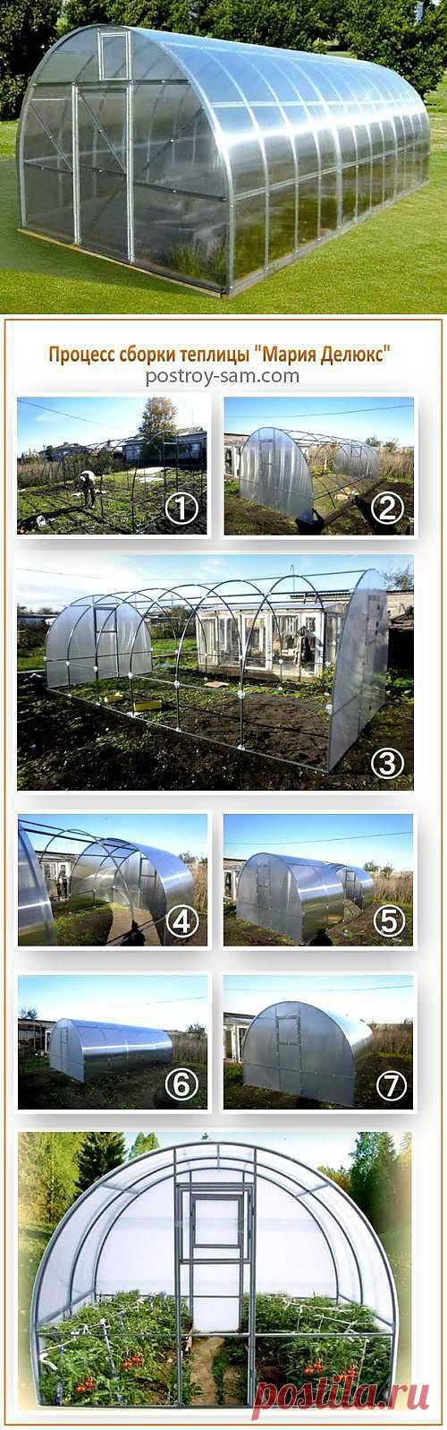 Теплица «Мария» и «Мария Делюкс». Схемы сборки
