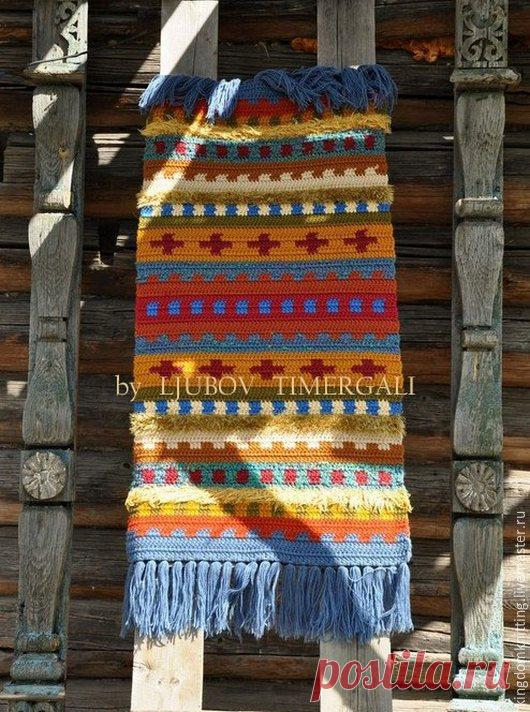 Купить Этно – ковер «Знаки и символы племени Майя» - разноцветный, ковер, купить подарок