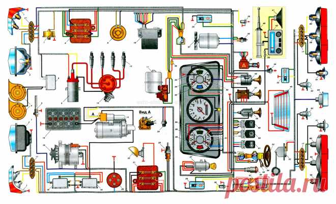 Схемы электрооборудования автомобилей Москвич