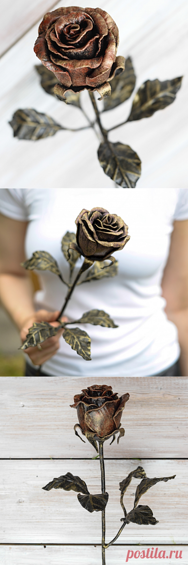 Купить кованую розу от бренда Roman Steel | Mellroot