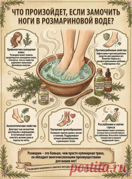 Ванночка для ног с розмарином