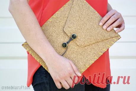 Стильный и оригинальный чехол для планшета из пробковой бумаги - Своими руками