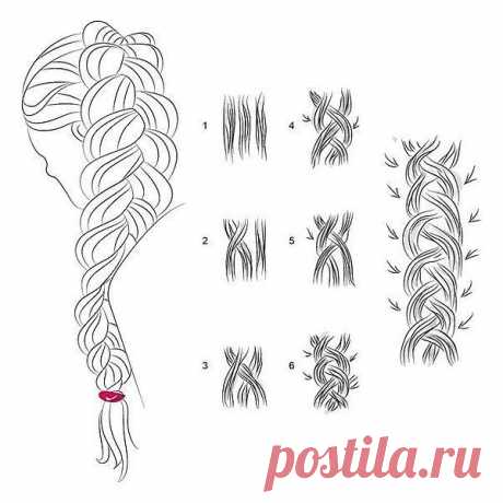 плетение косы