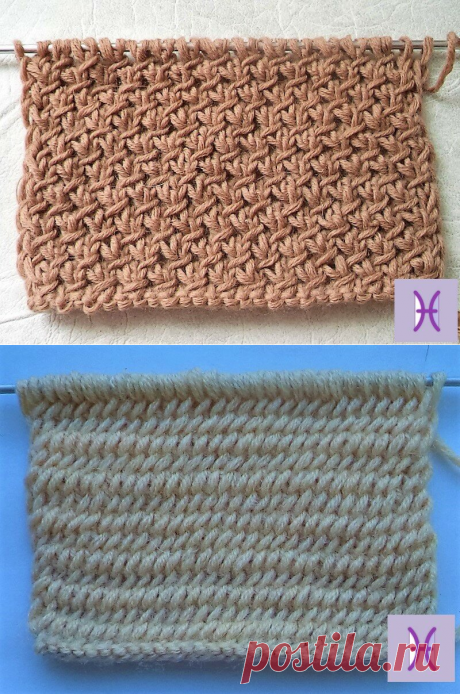 ВЯЗАНИЕ. Два совершенно разных “тканых” узора. | Ручная работа, сделано с любовью | Яндекс Дзен