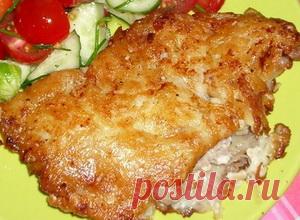 Мясо в картофельной корочке