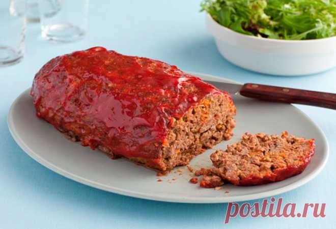 Мясной рулет в глазури.