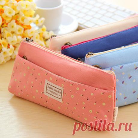 pencil bag for school Picture - More Detailed Picture about 4 Цвет Двойная Молния Пеналы, Карандаши Портативный Студент Канцелярские Хранения Карандаш Сумка для Школы Офисная техника 1 шт. Picture in Пеналы from Happy time stock | Aliexpress.com | Alibaba Group