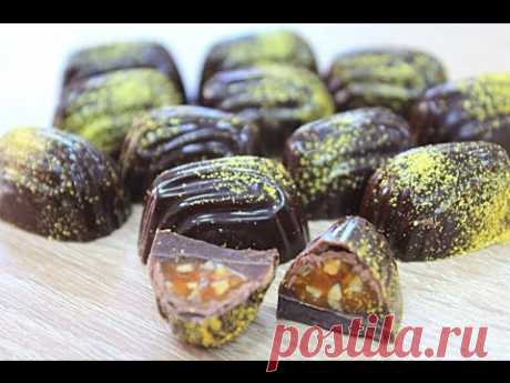 Корпусные Шоколадные Конфеты с Золотом / Chocolate Bonbons with Gold