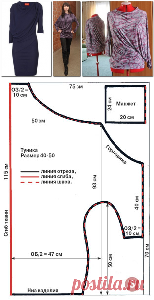 Конструируем и шьём перекошенный крой. Три МК