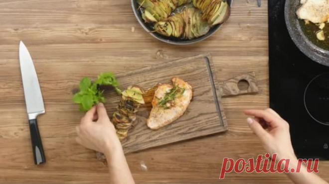 ПроСТО кухня Эксклюзив Рецепт стейка из индейки и картофельного рататуя серия (от 19.05.2019)  бесплатно в хорошем качестве hd720 на СТС