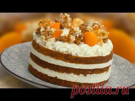 МОРКОВНЫЙ ТОРТ 🍰 Рецепт БЕЗ ЯИЦ☝️ МИНИМУМ сахара, но очень ВКУСНО😋 Десерт от Лизы Глинской😉