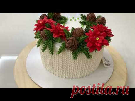 Самый НОВОГОДНИЙ торт🎄 НОВЫЙ год 2023 ❄️Вязаный торт 💥