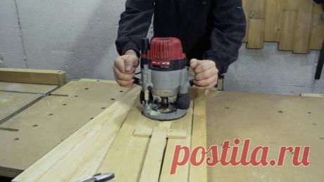 Простое приспособление для фрезера, чтобы делать пазы | Столярка дома Пульс Mail.ru Показано устройство и чертежи приспособления для изготовления пазов на лоскости