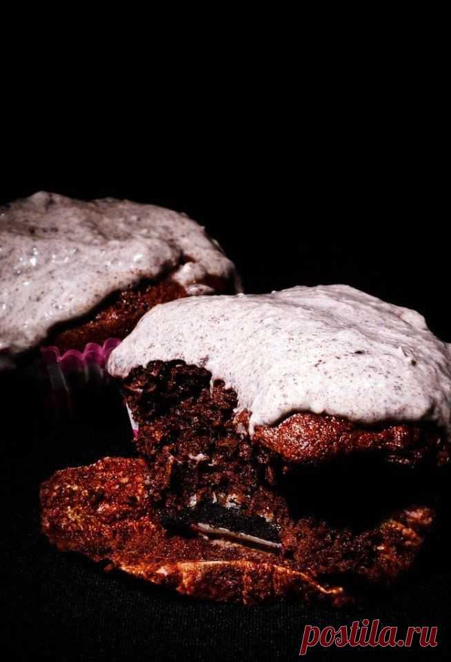 Маффины с печеньем "Орео"