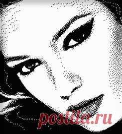 Вышивка монохром "Девушка". Черно белая вышивка крестом девушки | Домоводство для всей семьи.