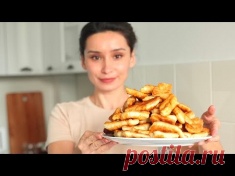 Вкуснятина к чаю за 20 минут на сковороде! Пышные вергуны.  Бюджетная вкусная выпечка на кефире